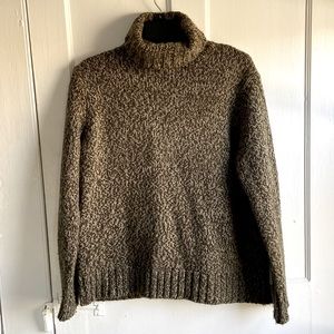 Olive wool blend Jones turtleneck sweater